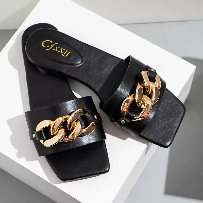 Woman Summer Flat Shoes Luxury Open Toe Ladies Sandals Handbag