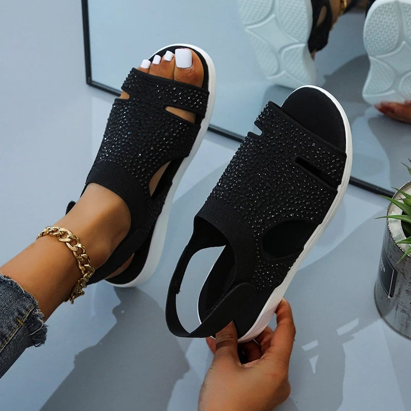 Woman FlatsBuckle Strap Ladies Fashion Beach Shoes