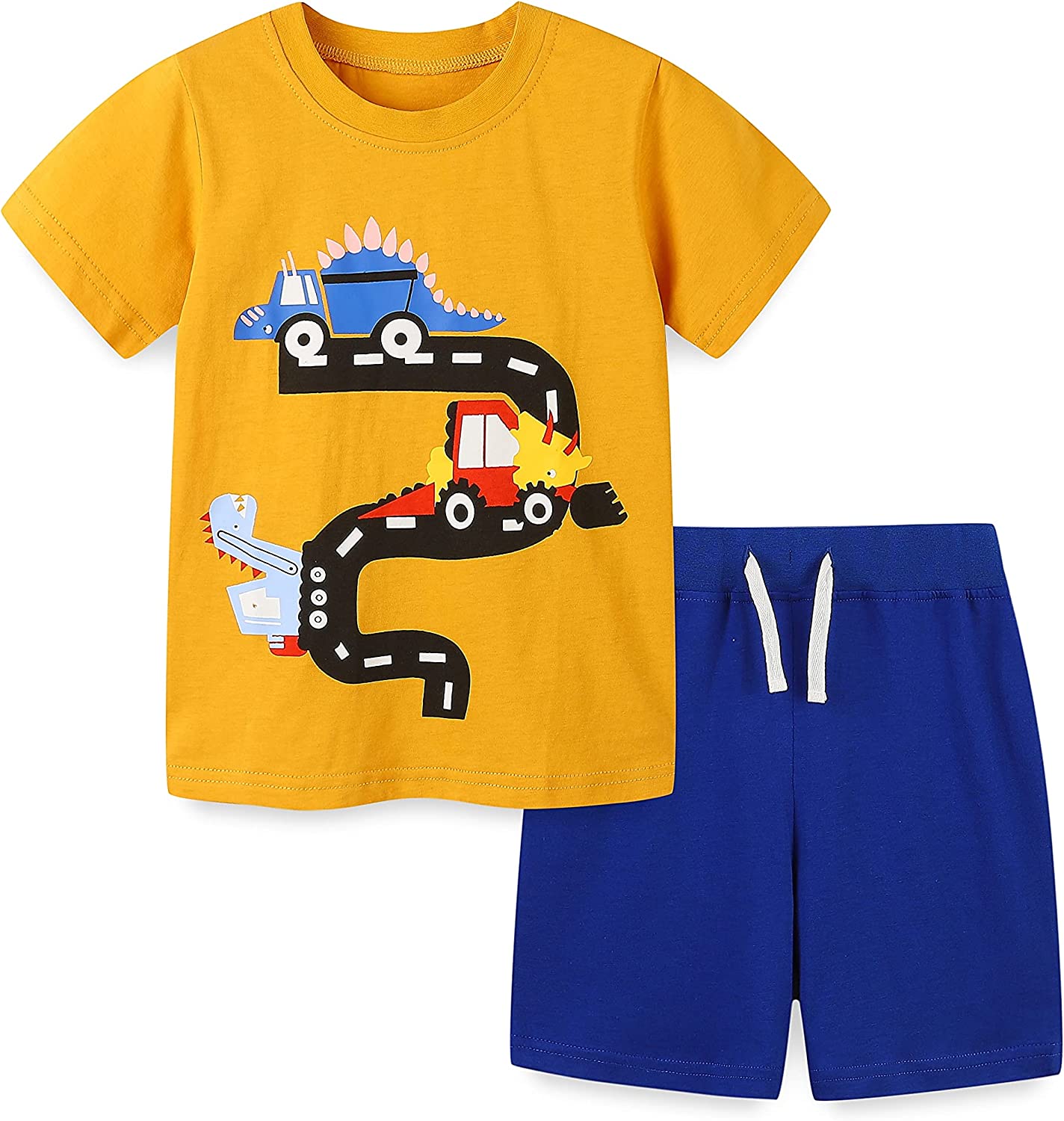 Summer Boys Clothing Sets Short Sleeve Tees + Shorts Outfits Cotton Hot Selling Suits
