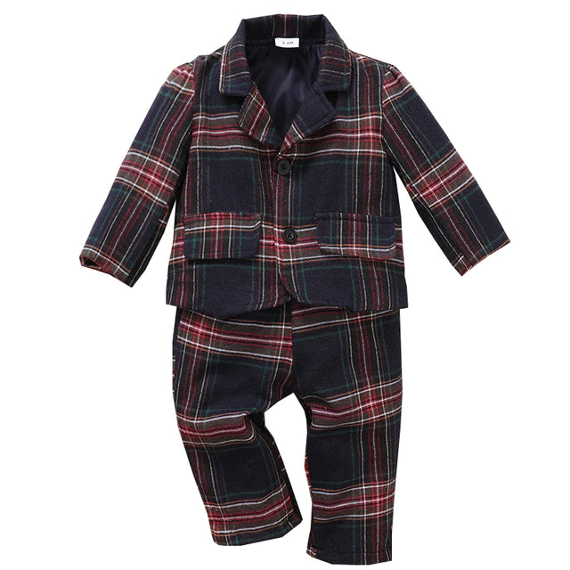 Gentleman Clothes Suit Festive Dress Fashion Infant 2PCS Spring Autumn Boutique Wears