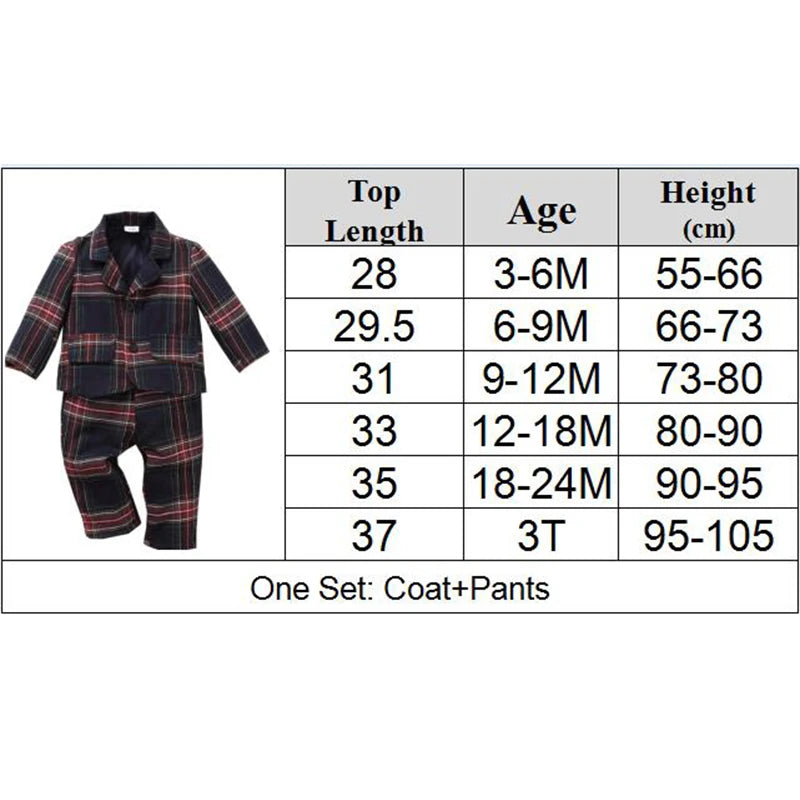 Gentleman Clothes Suit Festive Dress Fashion Infant 2PCS Spring Autumn Boutique Wears