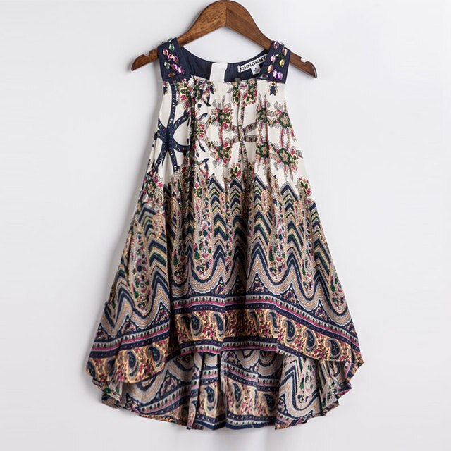 Girls Beach Dress For Holiday Kids Print Dresses