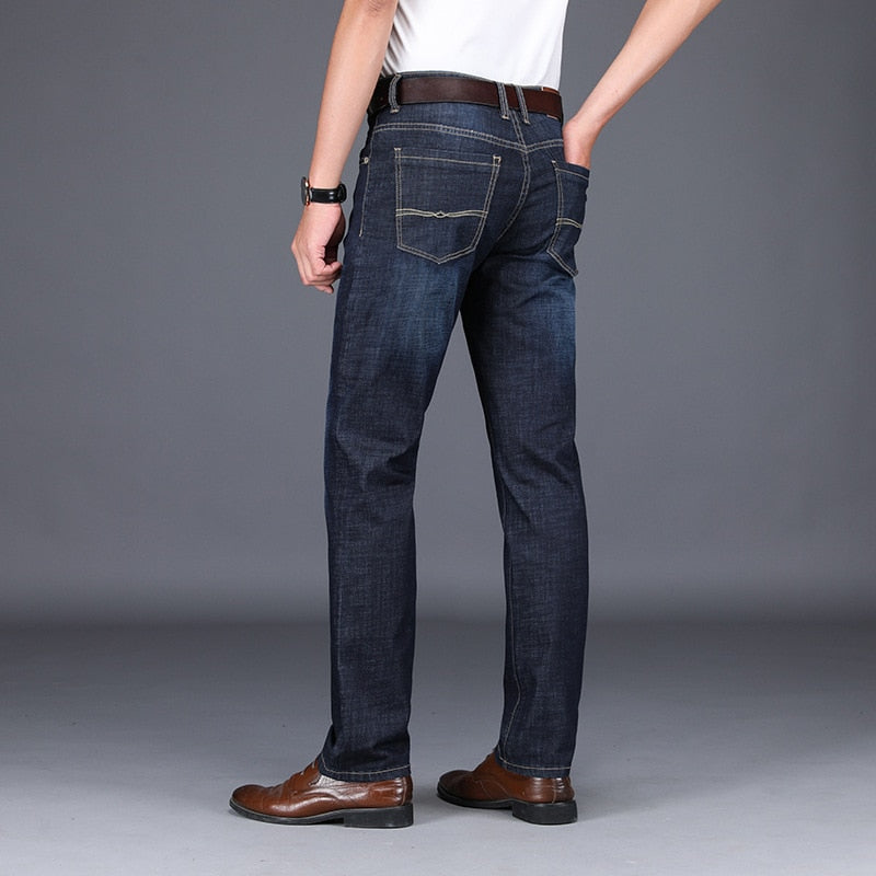 men trousers baggy jeans fashion stretch biker jeans big size