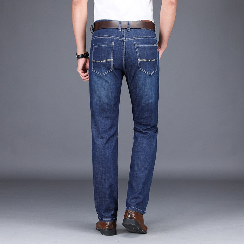 men trousers baggy jeans fashion stretch biker jeans big size