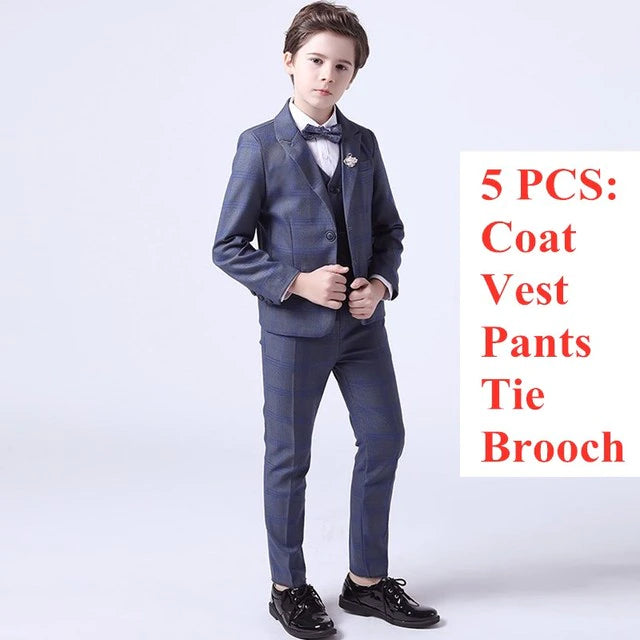 Top Quality Boys Formal Suit Ceremony Wedding Campus Student Tuxedo