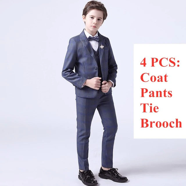 Top Quality Boys Formal Suit Ceremony Wedding Campus Student Tuxedo