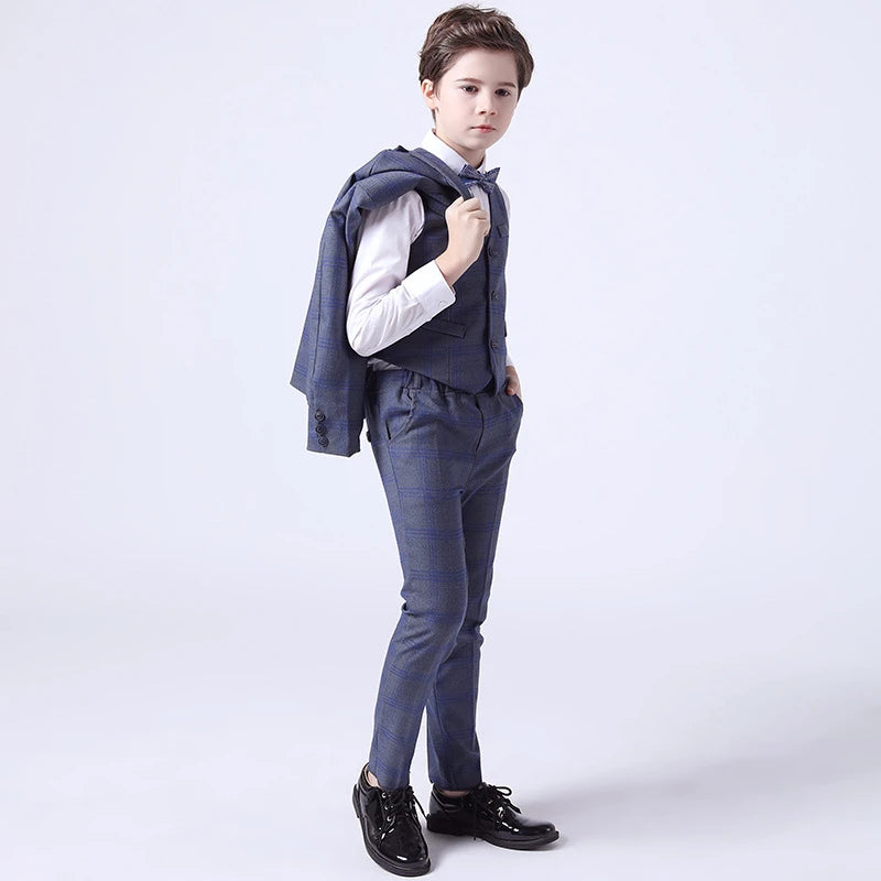Top Quality Boys Formal Suit Ceremony Wedding Campus Student Tuxedo
