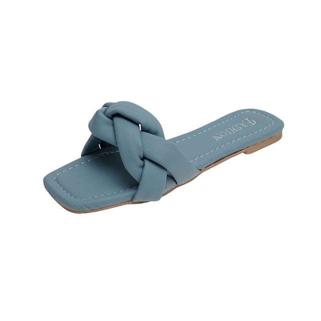 Fashion Flats Open Toe Slippers Slides