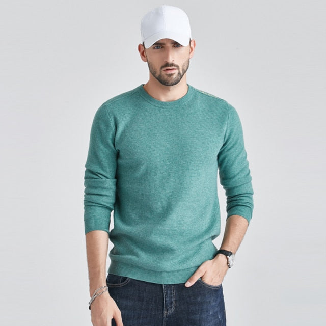 Casual Computer Knitted Cotton Warm Sweaters Pullover Men Autumn Fashion Sweater