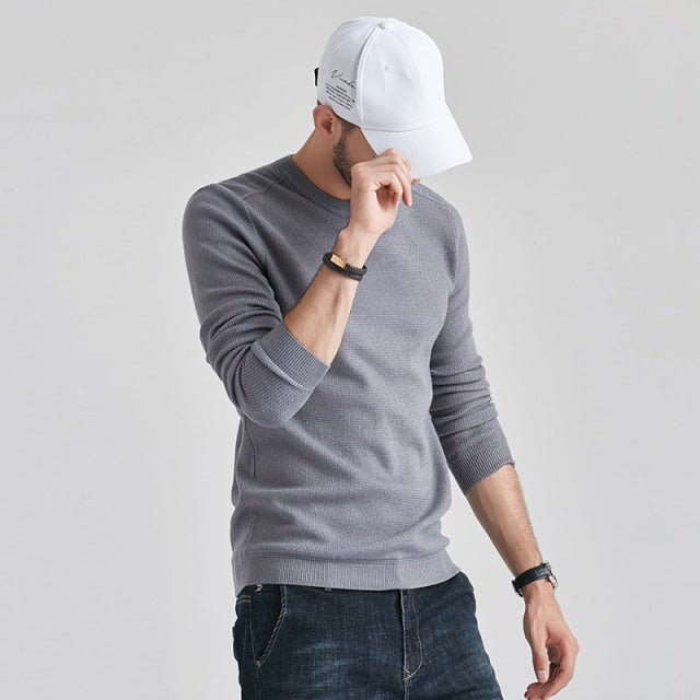 Casual Computer Knitted Cotton Warm Sweaters Pullover Men Autumn Fashion Sweater