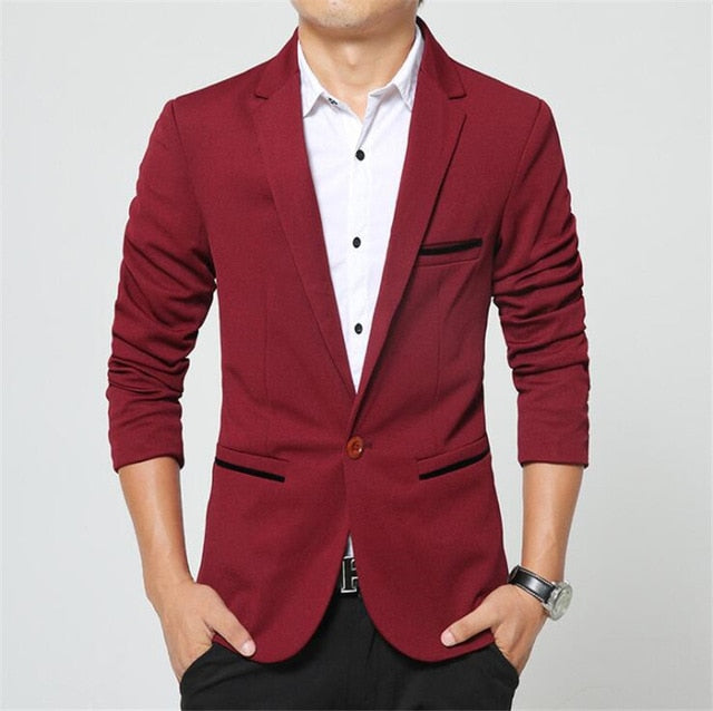 Men's Fashion Slim Fit Blazer