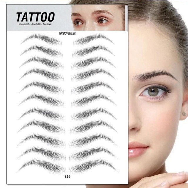 Makeup Waterproof Eyebrow Tattoo Sticker