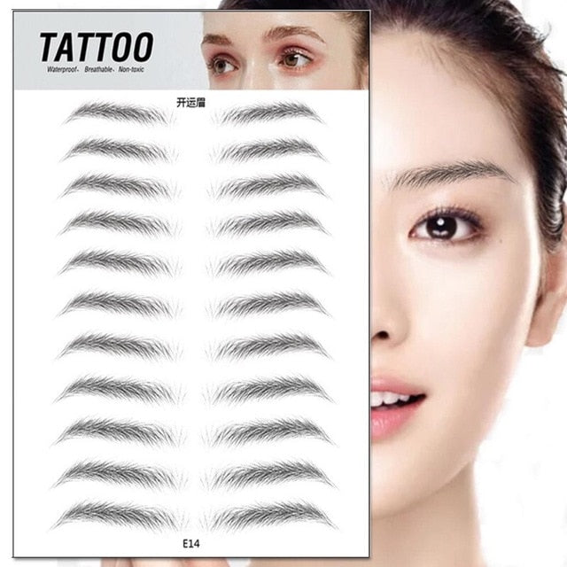Makeup Waterproof Eyebrow Tattoo Sticker