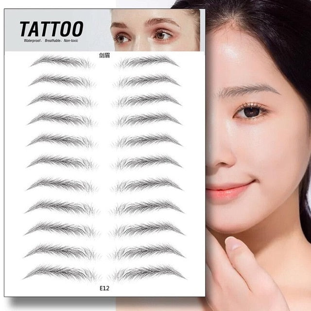 Makeup Waterproof Eyebrow Tattoo Sticker