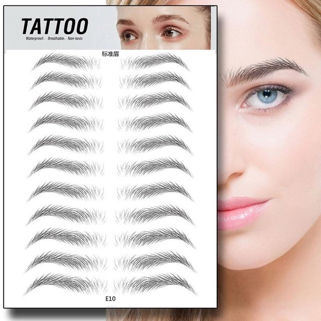 Makeup Waterproof Eyebrow Tattoo Sticker