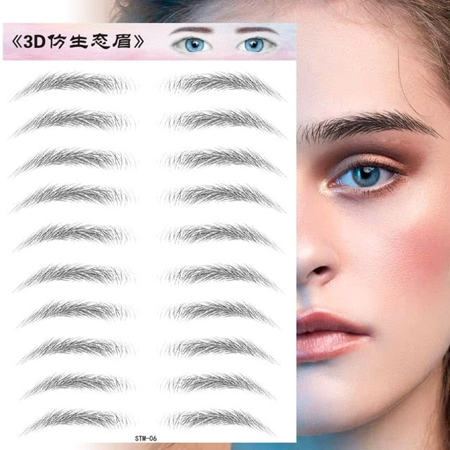 Makeup Waterproof Eyebrow Tattoo Sticker
