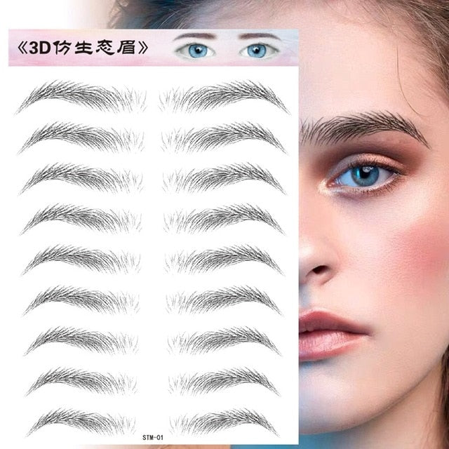 Makeup Waterproof Eyebrow Tattoo Sticker