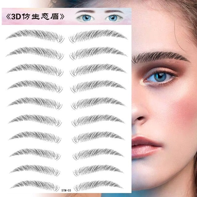 Makeup Waterproof Eyebrow Tattoo Sticker