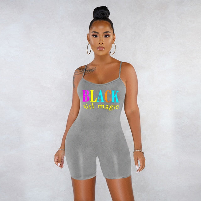 Women Clothes Body Suit Biker Shorts Overalls Playsuit