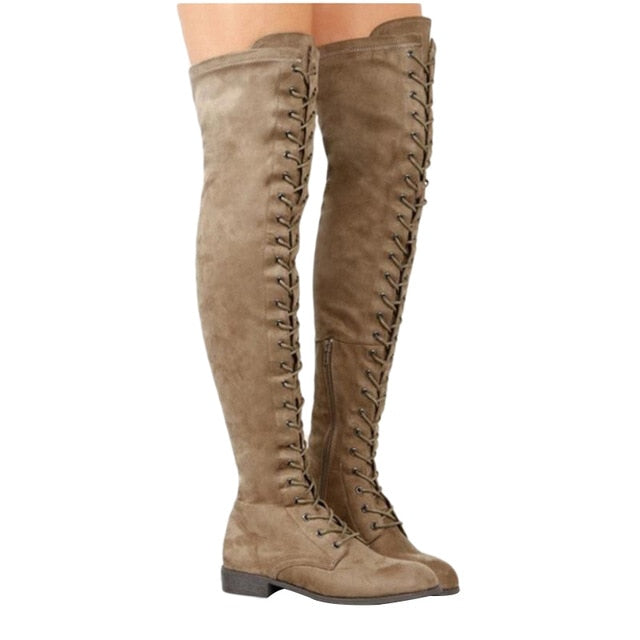Women's Winter Thigh High Knee Boots