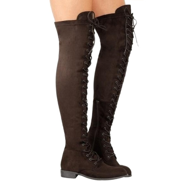 Women's Winter Thigh High Knee Boots