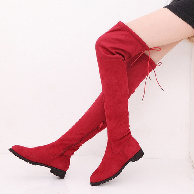 Women's Winter Thigh High Knee Boots