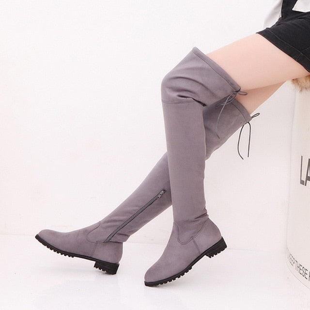 Women's Winter Thigh High Knee Boots