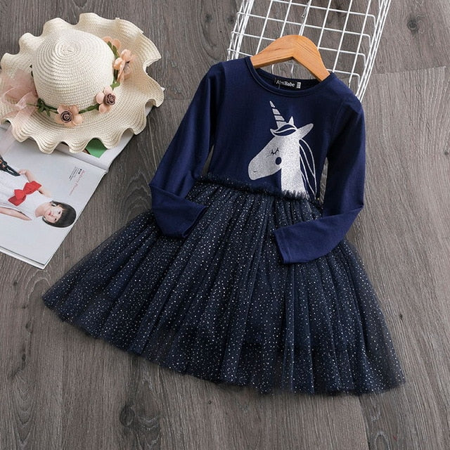 Kids Winter Long Sleeves Dress