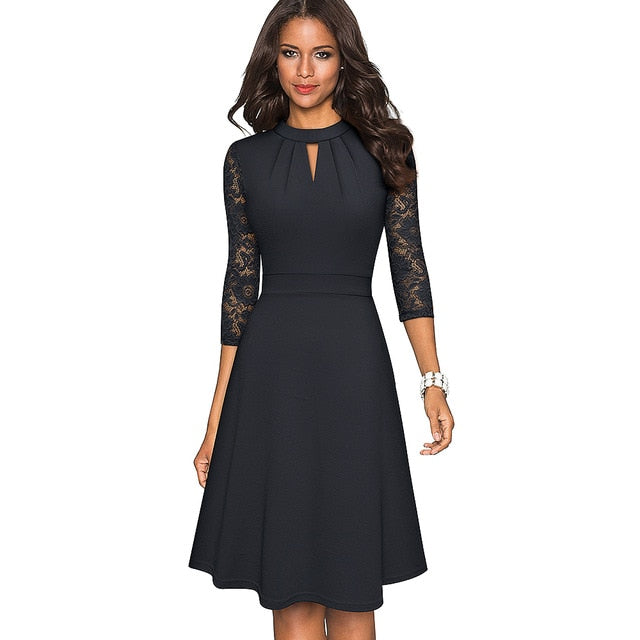 Formal Stretch Pencil work Bodycon Pocket Dress