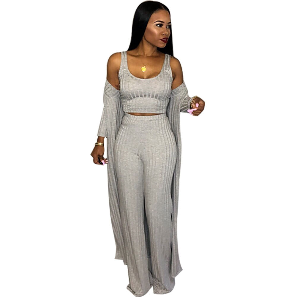 3 piece set women winter long sleeve