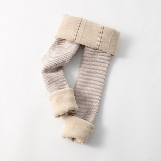 Girls Winter Leggings Plus Velvet Thickened Pants