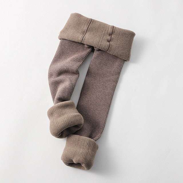 Girls Winter Leggings Plus Velvet Thickened Pants