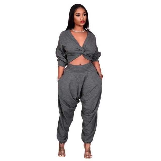 2 piece set women outfit winter clothes tracksuit