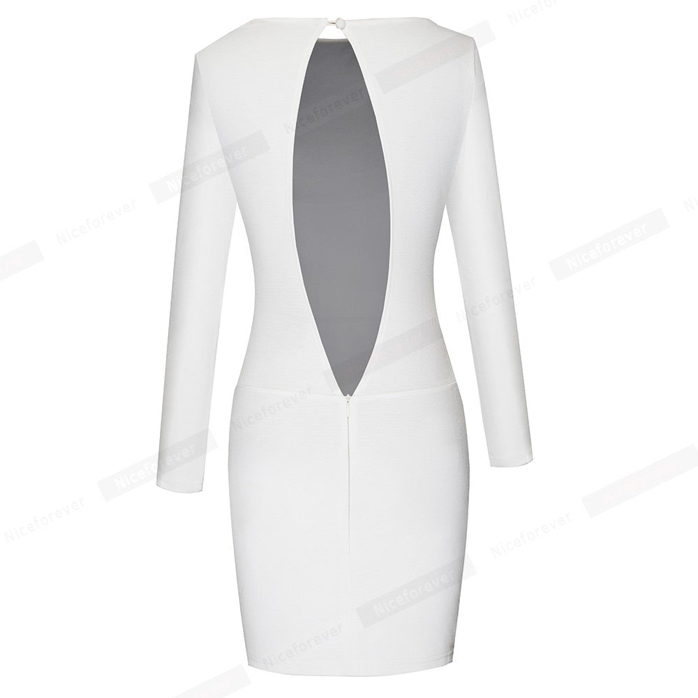Backless Club Party Short Dresses Bodycon Slim Tube Dress