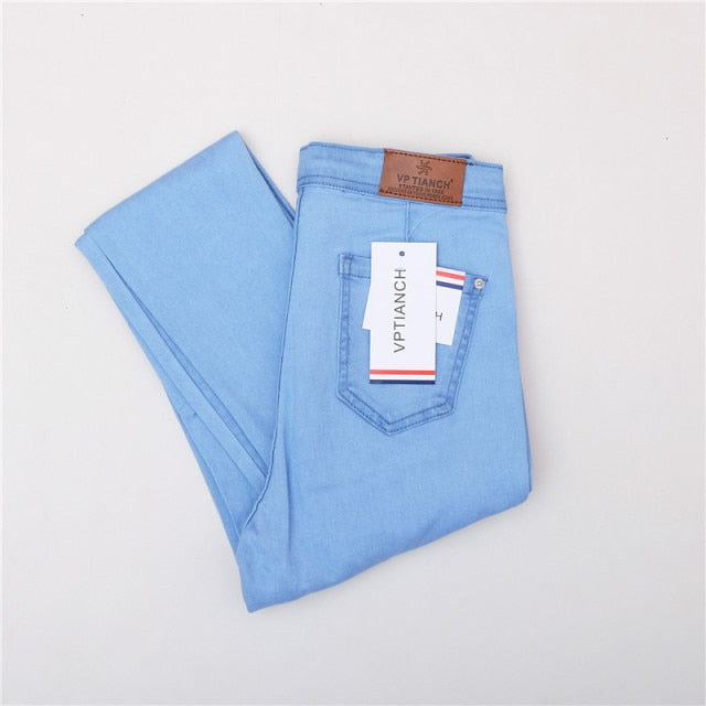 Women Jeans Vintage High Waist Denim Pants High Elastic Skinny Pencil Stretch Jeans