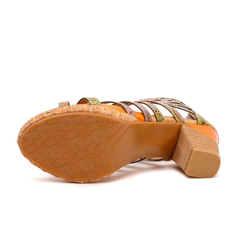 Women Shoes Hand-painted Casual Handmade Ladies Sandals