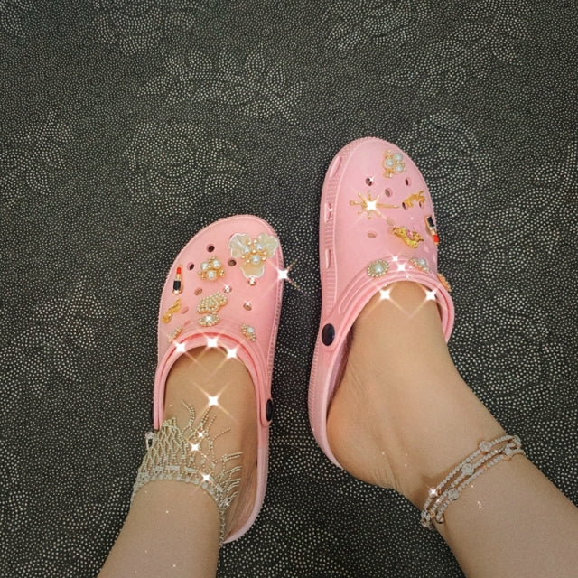 Summer Women Slippers Shoes Clogs Platform Garden Shoes Beach Sandals