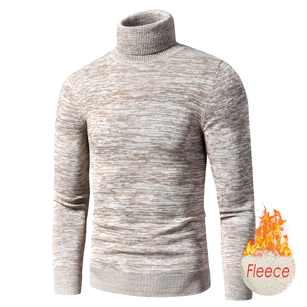 Cotton Pullovers Men Winter Fashion Warm Thick Sweaters