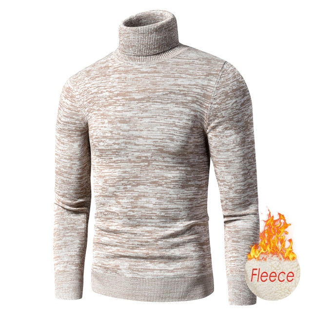 Cotton Pullovers Men Winter Fashion Warm Thick Sweaters