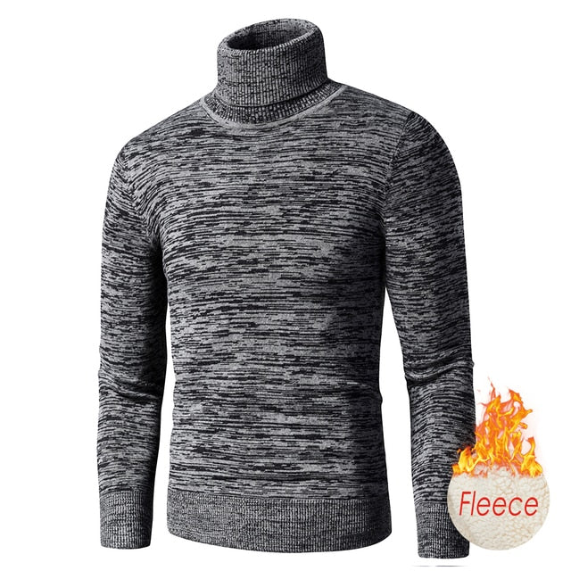 Cotton Pullovers Men Winter Fashion Warm Thick Sweaters