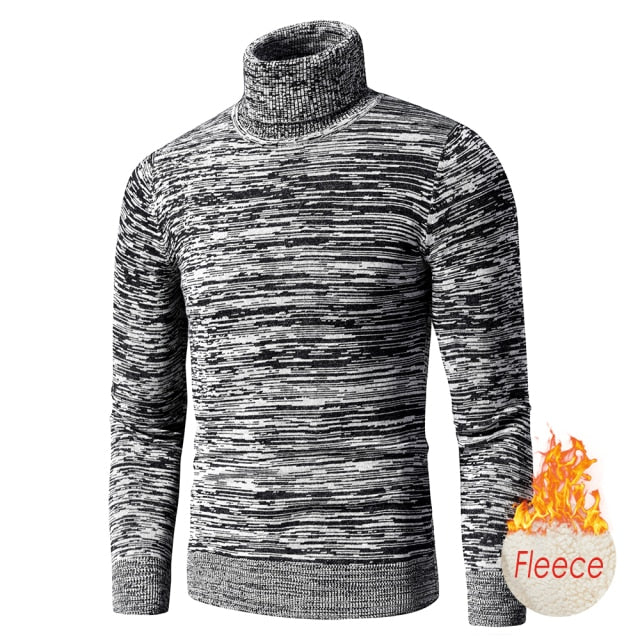 Cotton Pullovers Men Winter Fashion Warm Thick Sweaters