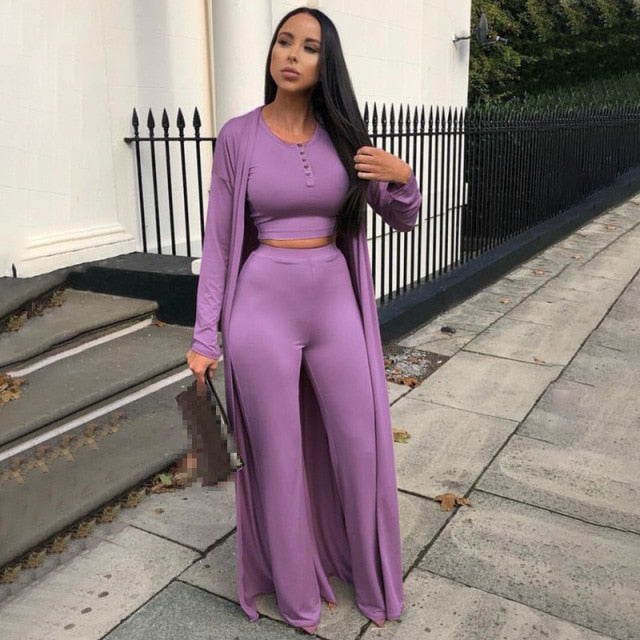 3 piece set women outfits