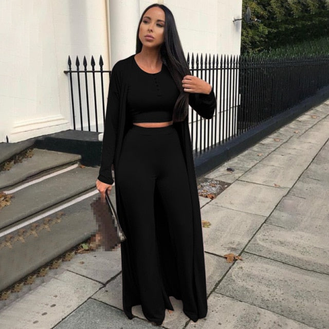3 piece set women outfits