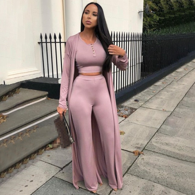 3 piece set women outfits