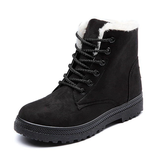 Womens Snow Boots Non-slip Warm Plush Women Boots