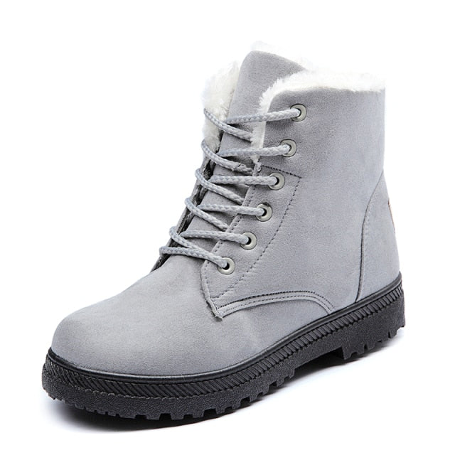 Womens Snow Boots Non-slip Warm Plush Women Boots
