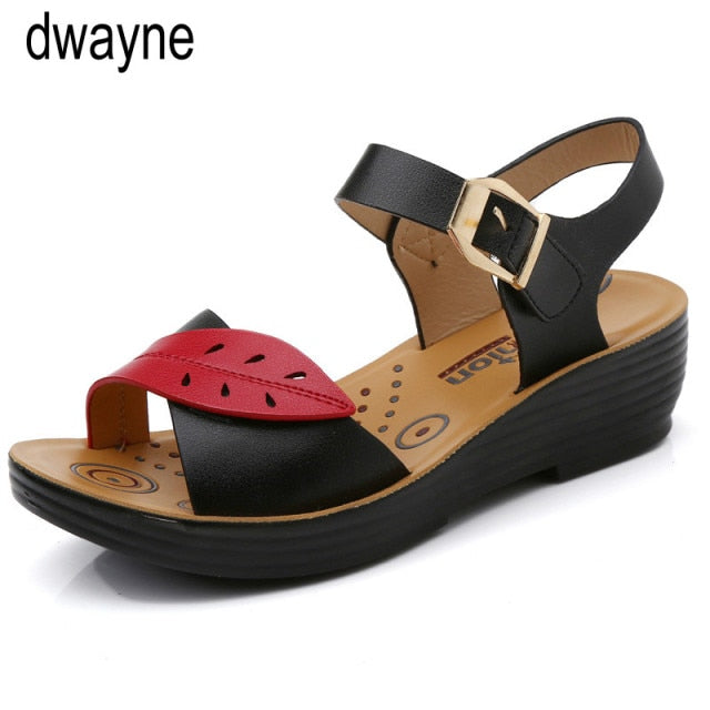 Summer Mother Shoes Flat Sandals Mixed Colors Fashion Sandals comfortable Shoes