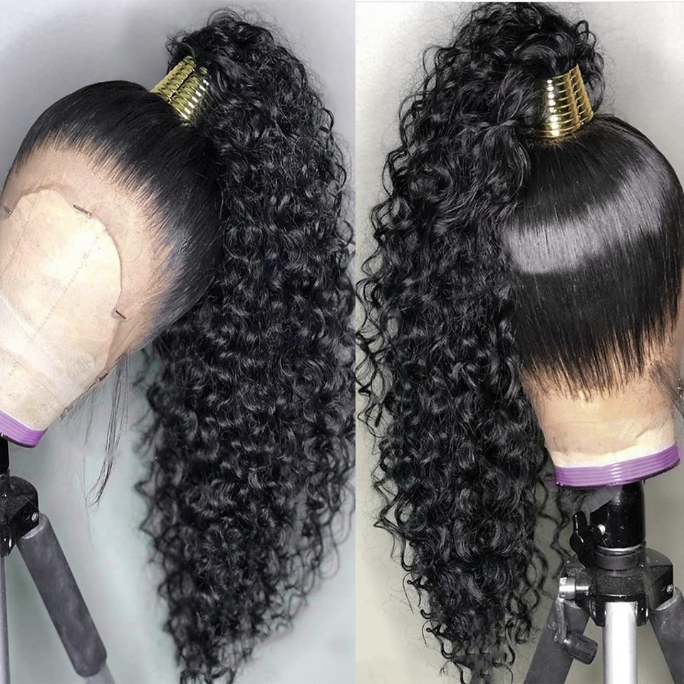 Brazilian Full Lace Human Hair Wigs Kinky Curly Lace Front Human Hair Wigs