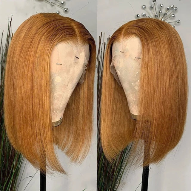 Transparent Lace Wigs Remy Short Wigs Human Hair Wigs