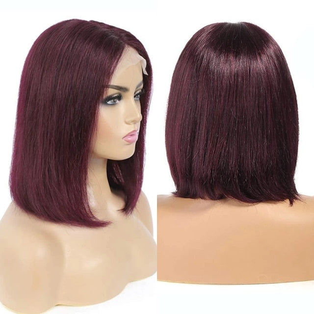 Transparent Lace Wigs Remy Short Wigs Human Hair Wigs